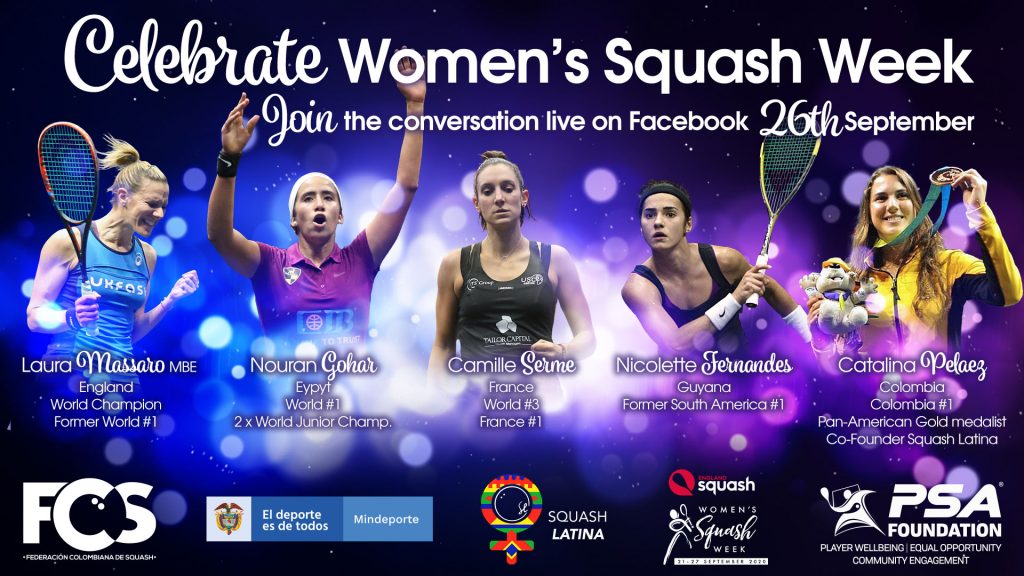 Women's Squash Week Live Facebook Event