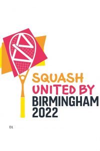 Squash United by Birmingham 2022 Logo