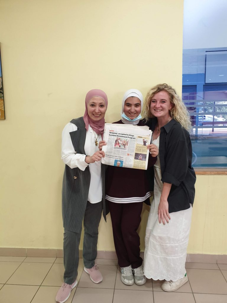 Israa from squash dreamers in the news